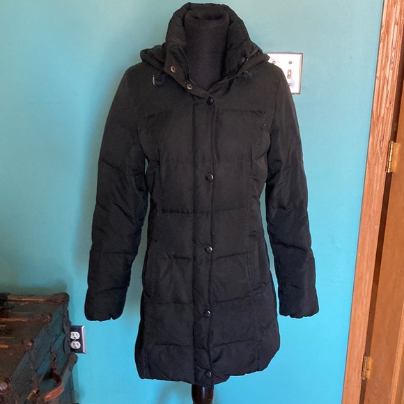 merona down long puffer quilted ladies coat - Picture 1 of 7